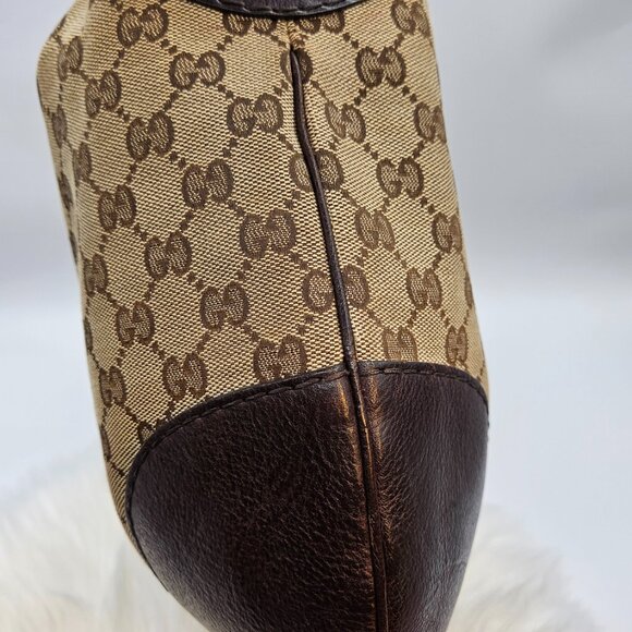 Gucci Monogram Canvas Hobo Bag - Picture 6 of 17